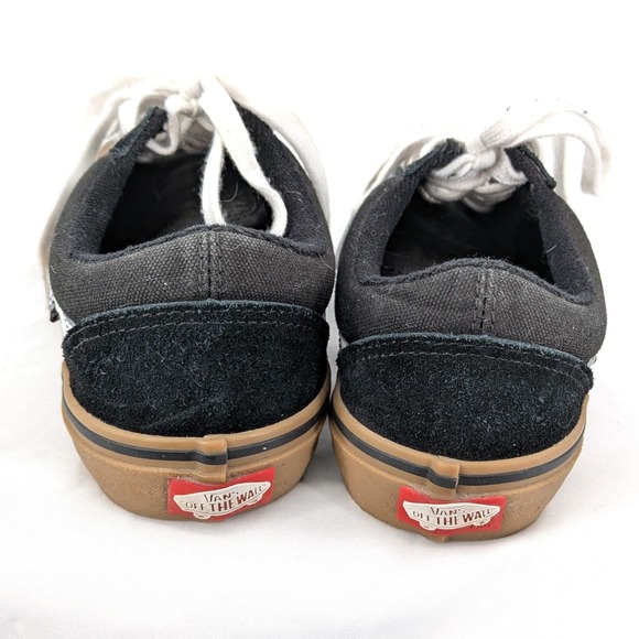 Vans Old Skool Pro Size 5.5 Black Suede Gum‎ Sole Skate Streetwear - Picture 5 of 10